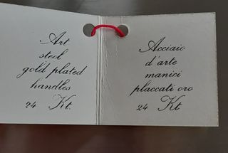 Vassoio acciaio/oro