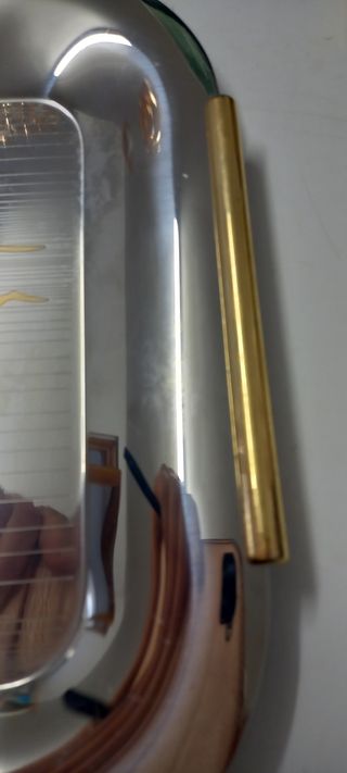 Vassoio acciaio/oro