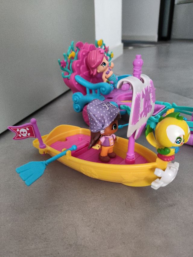 Piny Pon barco pirata y carruaje sirena Pinypon