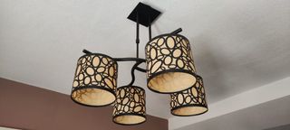 Lampara forja estilo rústico