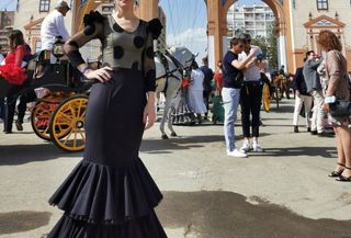 Traje flamenca negro