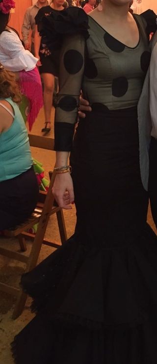 Traje flamenca negro