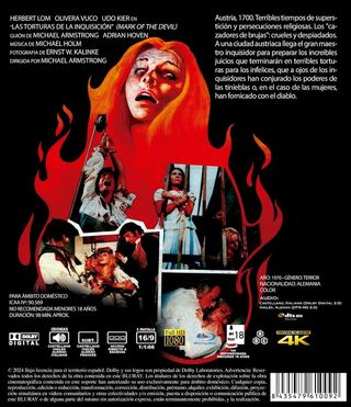 NOVEDAD Las Torturas de la Inquisición BD 1970