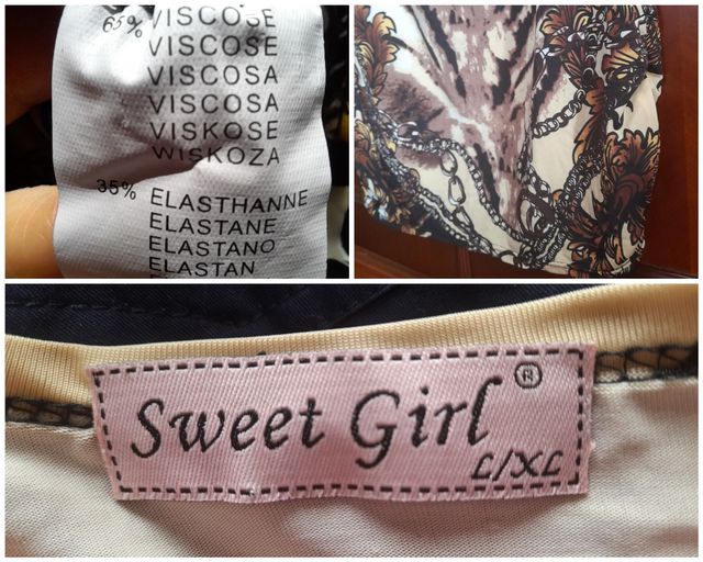 Camiseta viscosa tigre. Talla XL