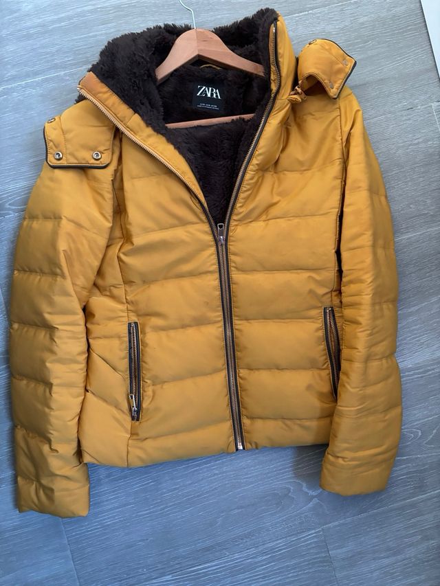 Anorak zara color mostaza