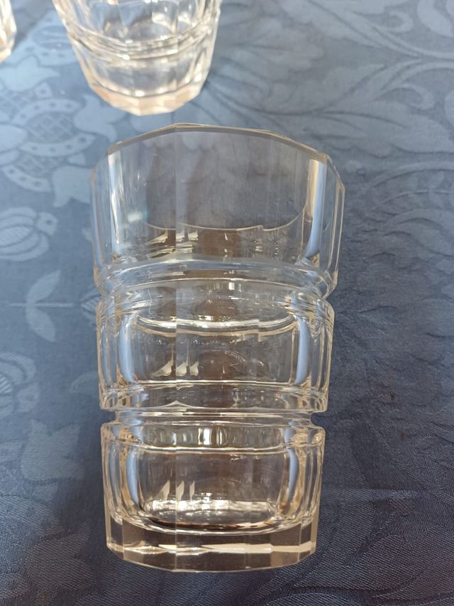 Servizio bicchieri in cristallo Art Deco