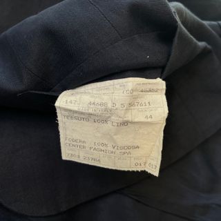 Giacca Blusa Burberry Donna M Blu Notte Lino