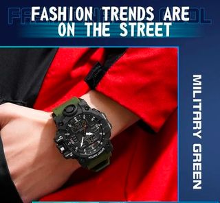 Reloj DIGITAL verde militar 