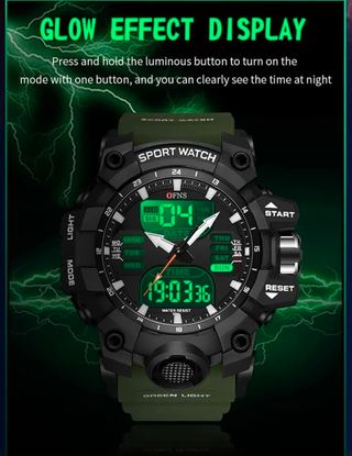 Reloj DIGITAL verde militar 