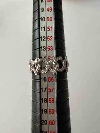 Anillo oro blanco y diamantes Infinito Tous