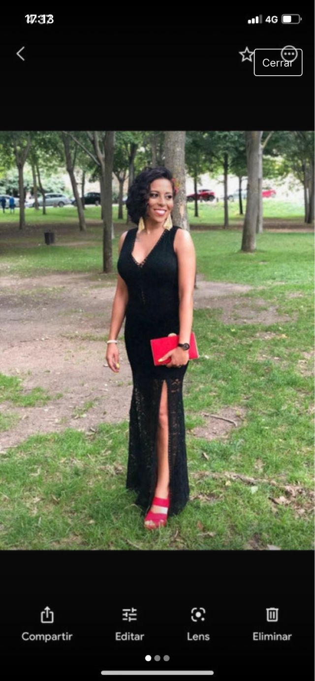 Vestido boda negro 