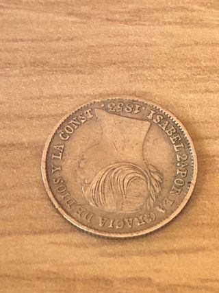 Moneda de 1 real de 1853 Sevilla.