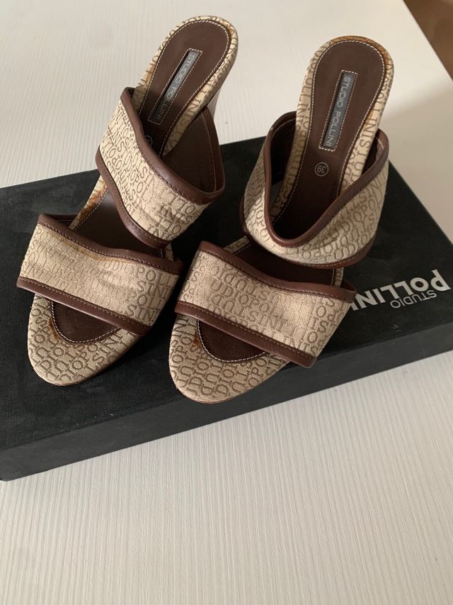 Sandali estivi donna Pollini con tacco 