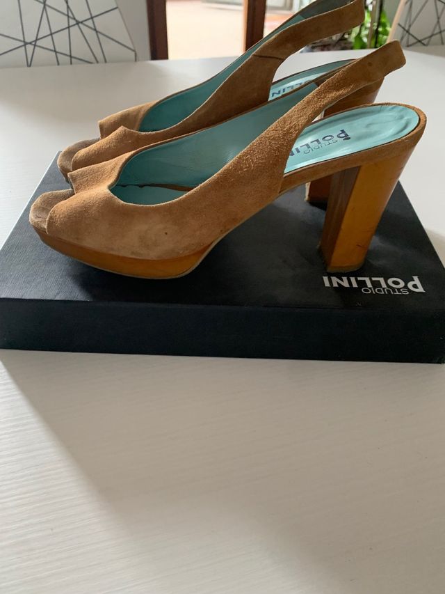 Sandali estivi senape donna Pollini 