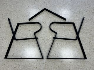 Hierros de forja para banco de jardín