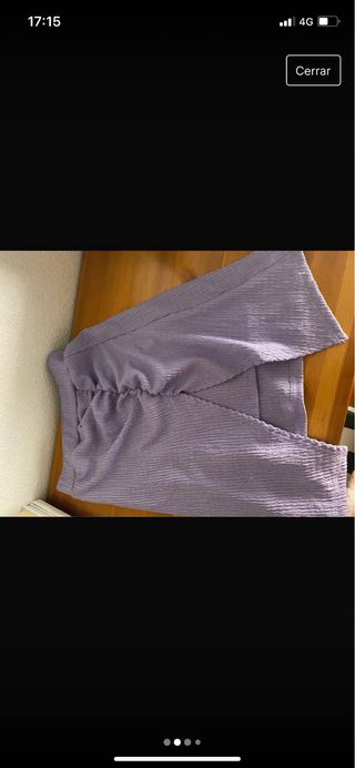 Falda midi morada, sin estrenar