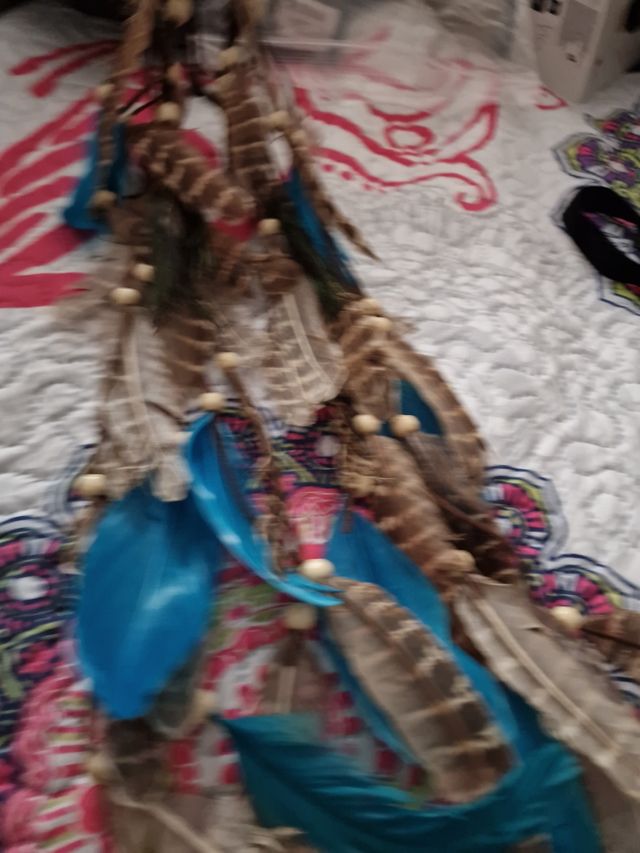 cerchietto in una con piumino