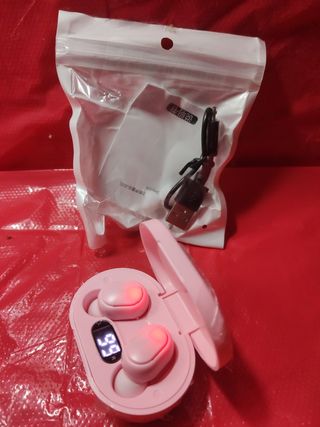 AURICULARES BLUETOOTH (E7S) COLOR ROSA.