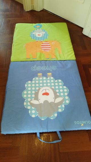 COLCHÓN CUNA/ALFOMBRA JUEGOS PLEGABLE