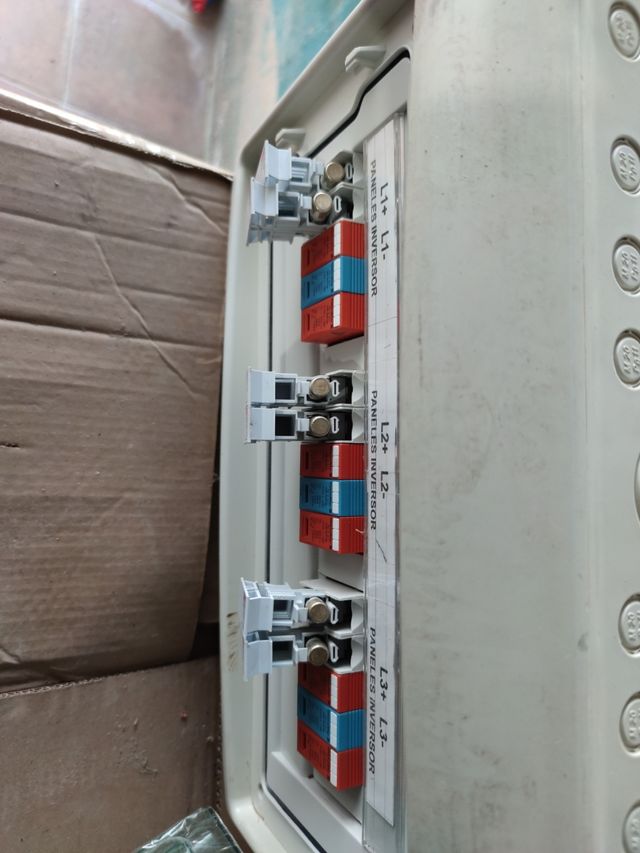 Cuadro eléctrica para placas solares