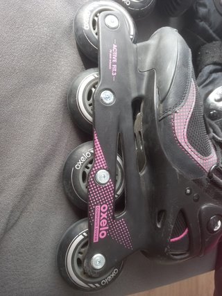 Lote patines+protección+bolsa+casco