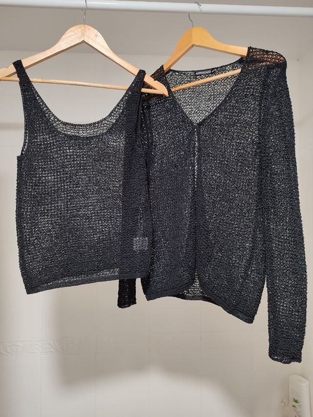 Conjunto de hilo jersey y rebeca