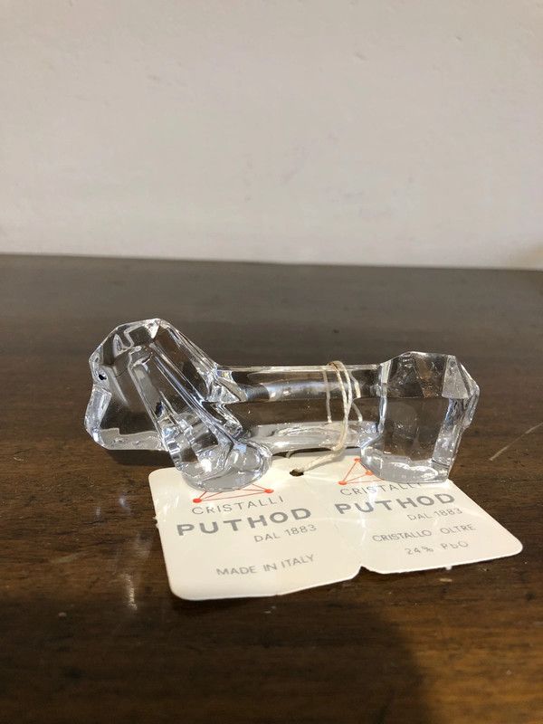 Cane bassotto Cristali Phutod made in Italy