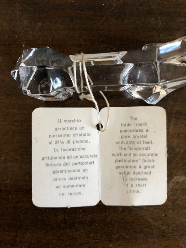 Cane bassotto Cristali Phutod made in Italy