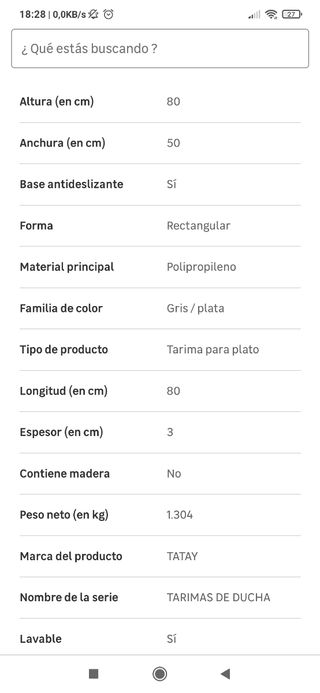 rejilla para el suelo del baño medidas 50x80 cm
