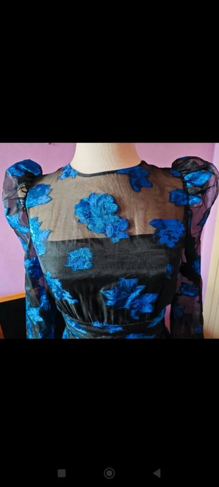 Vestido de fiesta corto zara Talla S .