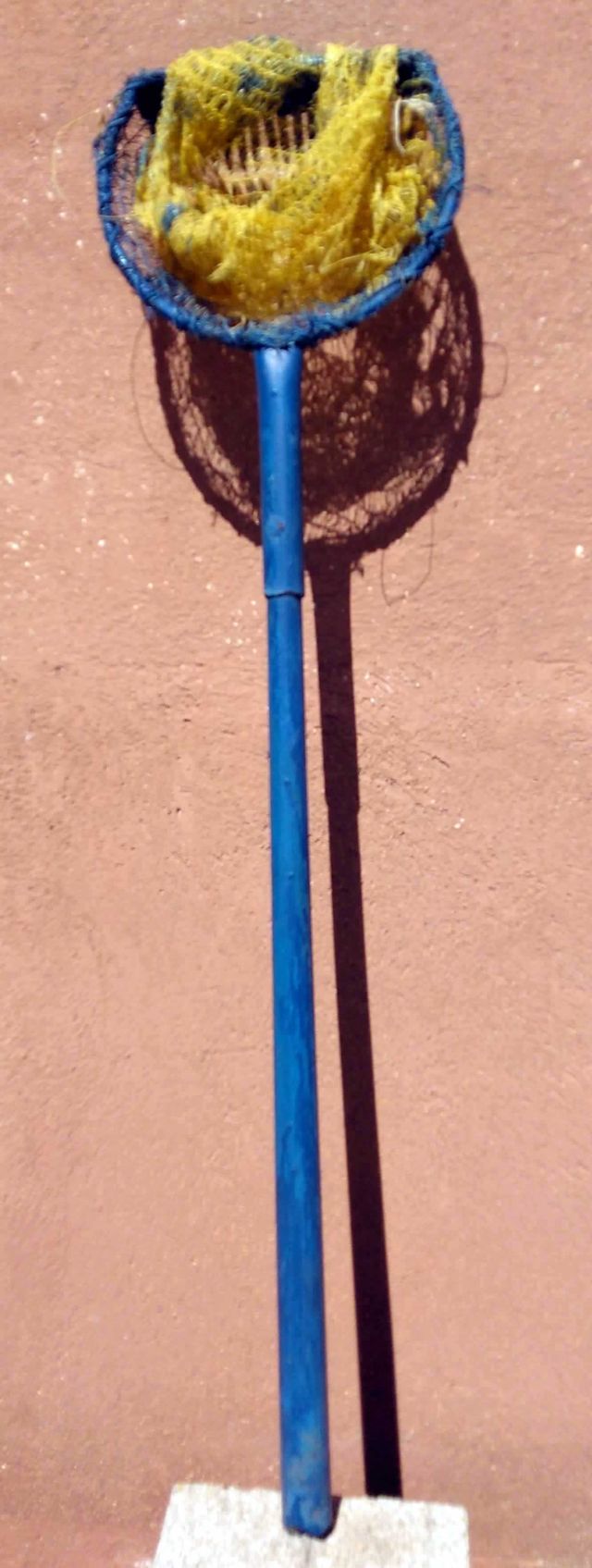 ❤️ RECOGEDOR FRUTA HIERRO AZUL, MANGO MADERA