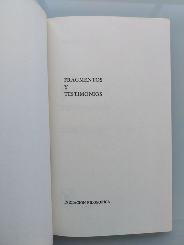 Fragmentos y testimonios (PROTAGORAS)