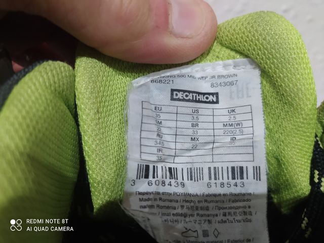 Botas montaña Quechua niño.