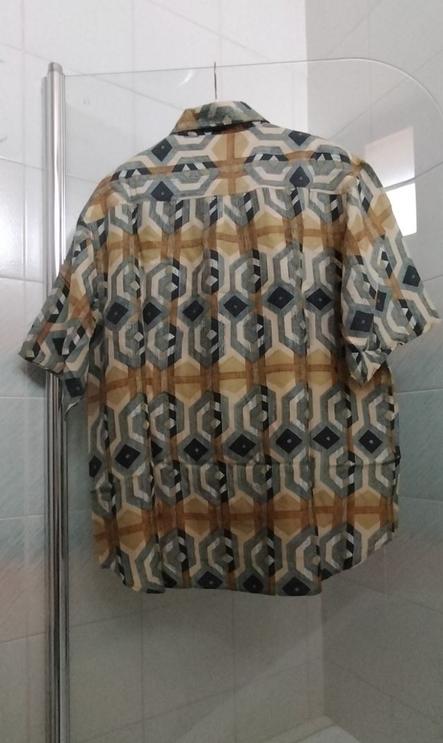 Camicia uomo seta pura taglia L 