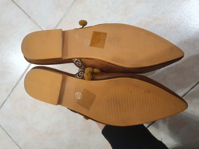 Shein scarpe ciabatte cammello beige