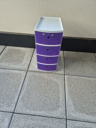 Cajonera Tatay blanca y lila