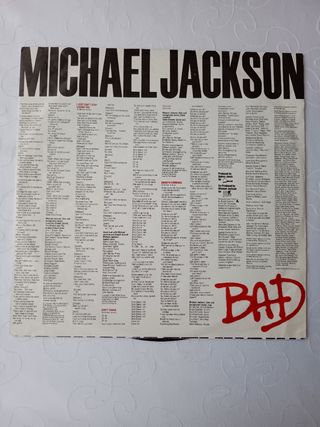 Michael Jackson Vinilo Bad