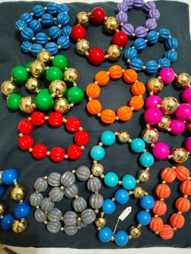 Pulseras colores flamenca