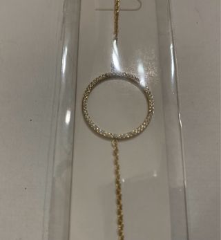 Beaccialetto nuovo in acciaio e strass