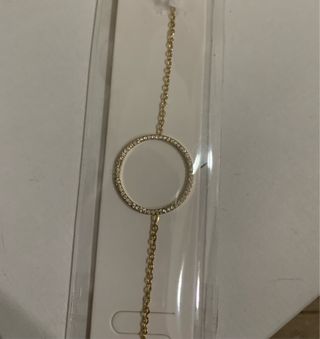 Beaccialetto nuovo in acciaio e strass