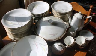 Vajilla juego café Santa Clara, 75 piezas años 40