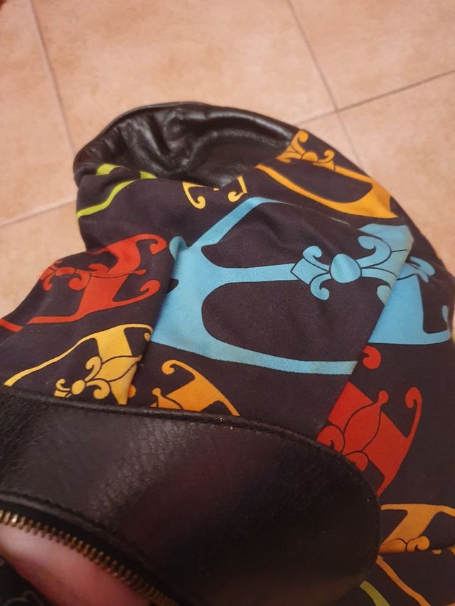 Braccialini Borsa nera multicolore