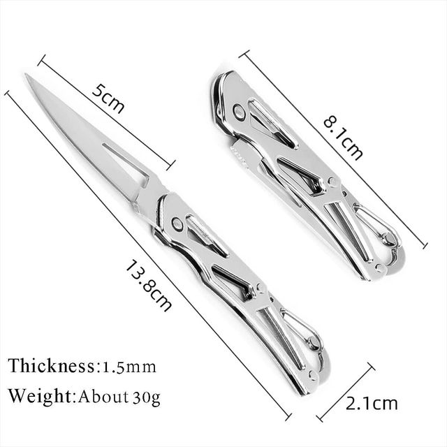 Coltellino Pieghevole Tascabile Piccolo Con Mosche