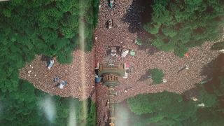 La tierra vista desde el cielo