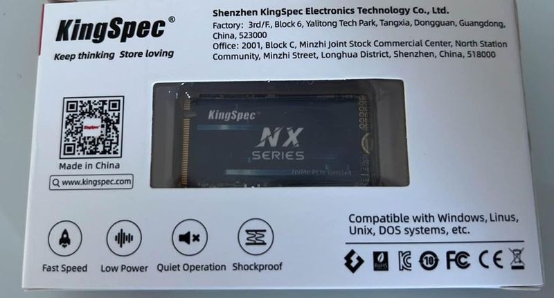 M.2 NVME 2242 128 GB afbeelding 2