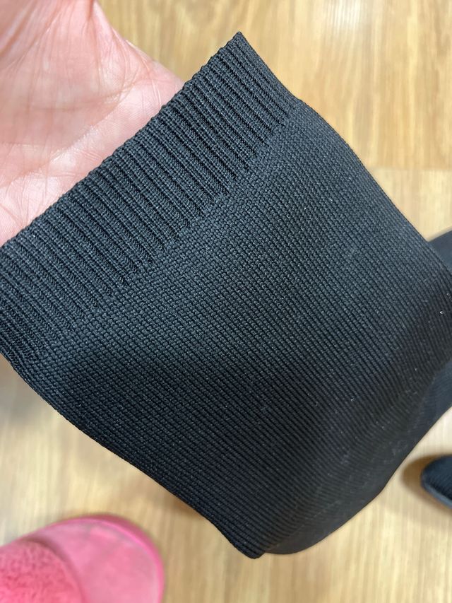 Botín tipo calcetín negro talla 39