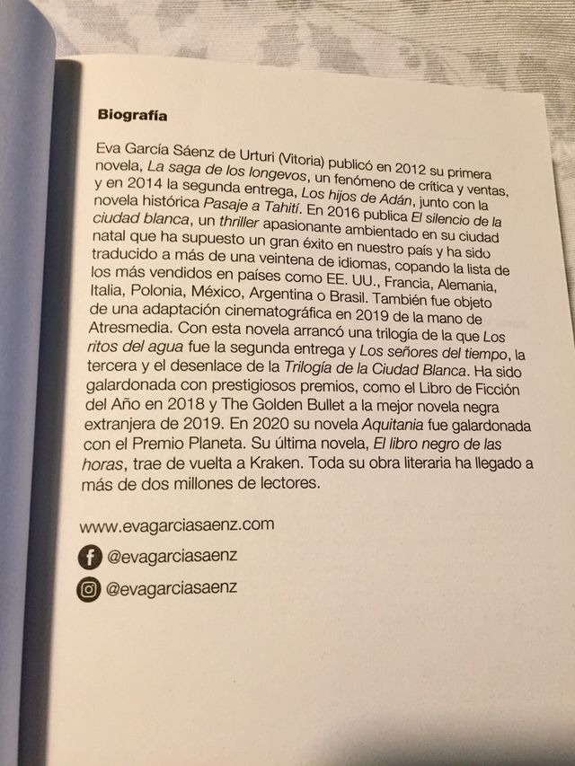 Aquitania, Eva G.a Sáenz de Urturi