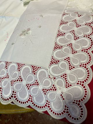 SABANA Y ALMOHADA VINTAGE NUEVA MATRIMONIO