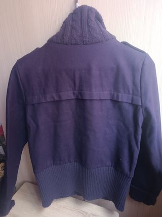 Chaqueta paño morada