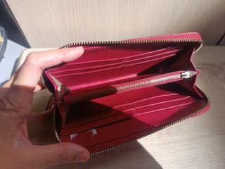 Cartera/ monedero piel rojo